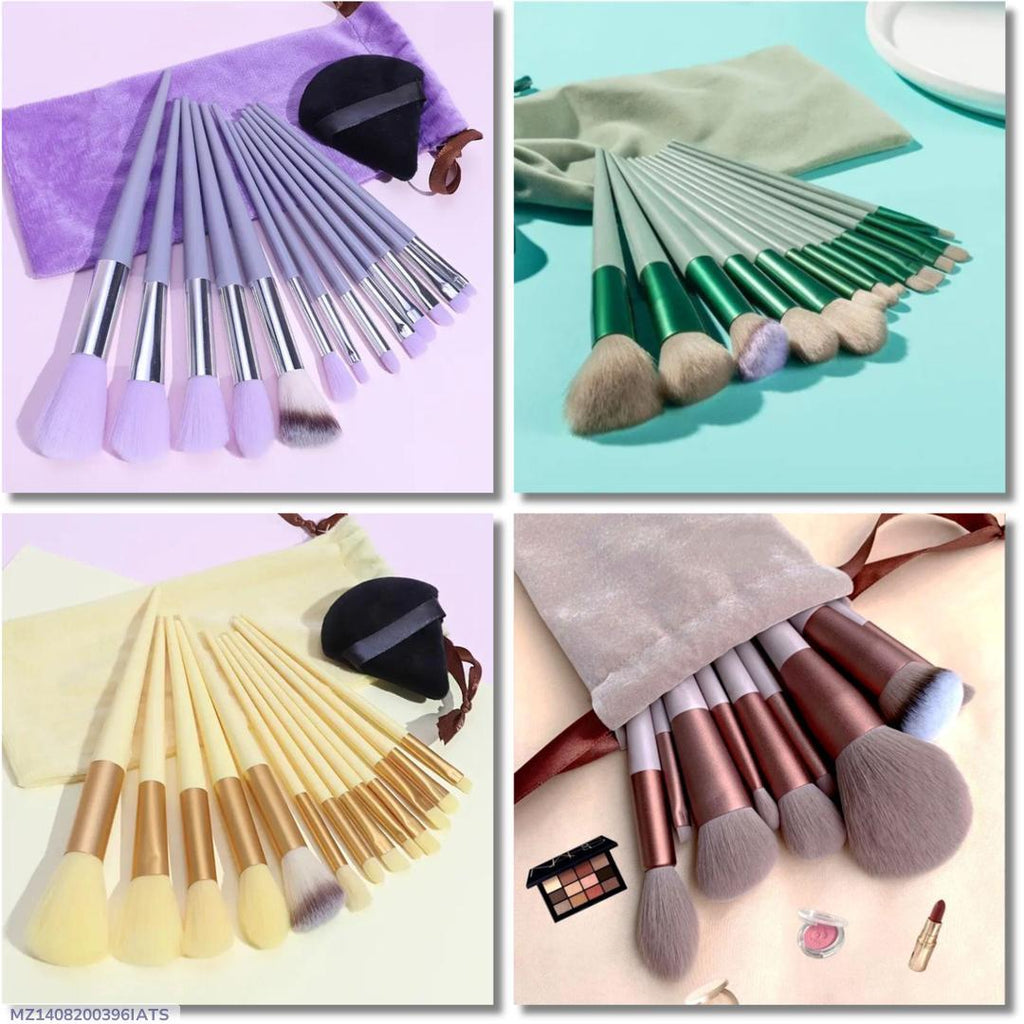 13 Pcs Makeup Brushes Set for Blending Concealer & Powder