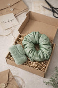 Silk Scrunchie & Claw Clip Set - Green (Daily Use) - Elora Pakistan